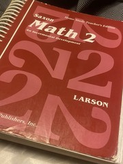 Saxon Math 2 By Larson, Home Study Teacher’s Edition, Spiral Bound