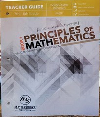 Masterbooks Principles of Mathematics Book 1 Katherine Loop Textbook Set