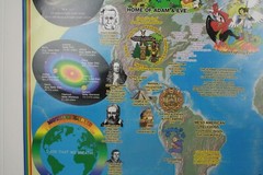 HISTORY OF WORLD BELIEFS Comparative Religions Art Work Map Educational 24x 36