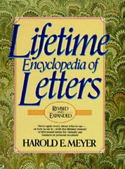 Lifetime Encyclopedia of Letters – Hardcover By Meyer, Harold E. – GOOD