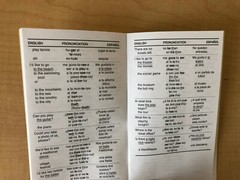 Spanish Phrase Book / Dictionary – Pocket Size – by Language/30
