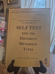 OLD STOCK DR KELLEY SELF TEST FOR DIFFERENT METABOLIC TYPES CANCER NEW