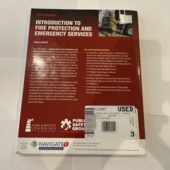 Introduction to Fire Protection Sixth Ed Klinoff Jones & Bartlett Paperback