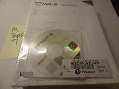 Wechsler Individual Achievement Test WIAT-III Starter Kit with CD as Shown