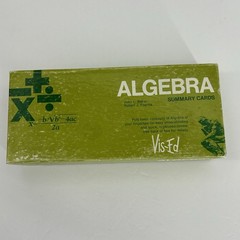 Vintage Vis-Ed Algebra Review Cards New