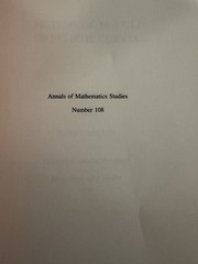 Arithmetic Moduli Of Elliptic Curves N. M. Katz & B. Mazur 1985