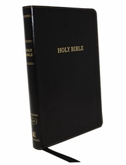 KJV Holy Bible: Large Print Thinline, Black Leathersoft, Red Letter, Comfort Pri