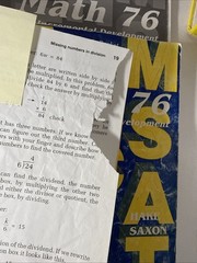 Saxon Math 76 SET (3rd Edition) * Textbook, Answer Key & Test Forms, Show WEAR