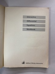Student Workbook for Interactive Differential Equations, Version 1.0 by…