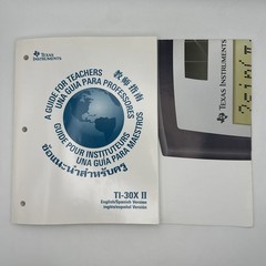 Texas Instruments TI-30X II A Guide for Teachers Book Manual And Poster