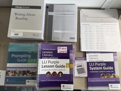 Fountas & Pinnell LLI Purple System Box 1 Teacher Materials Spiral Bound Set