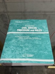 Federal Civil Judicial Procedure and Rules, 2025 Midyear Edition Thomson Reuters