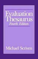 Evaluation Thesaurus, Michael Scriven, 9780803943643