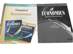 ABeka Economics Work & Prosperity Video Manual and Teacher quiz/test key (NEW)