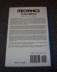 Dover Books on Physics Ser.: Mechanics by J. P. Den Hartog, 1961…(Brand new)