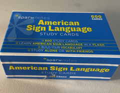 American Sign Language Study Cards by Sparknotes 600 Cards – Flash Cards