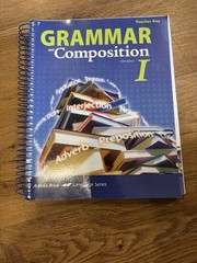 Abeka 7th Grade Grammar and Composition I, 5th Edition, Teacher Key