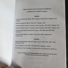 Cherokee Intermarried White 1906 Volume 1 and 8 marriage records native history