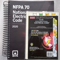 NFPA 70 National Electrical Code 2020 Edition Spiral with BBI Tab