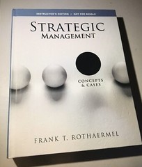 Strategic Management Concepts & Cases Instructor’s Ed. 2013 By Rothaermel, NEW