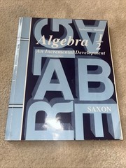 Saxon Algebra 1/2 Ser.: Algebra 1-2 by Inc. Staff Saxon Publishers (2003)