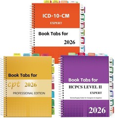 Durable & Waterproof 2026 Index Tabs for CPT & HCPCS – Enhance Study Efficiency