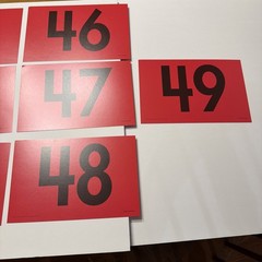 Abeka K5/K4 Number Flash Cards Homeschool Math Cards Used Complete