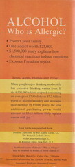 Alcohol, Who is Allergic? Insurance Company booklet, Alcoholics Anonymous, 1967