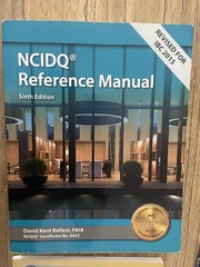 NCIDQ Interior Design Reference Manual, Sixth Edition