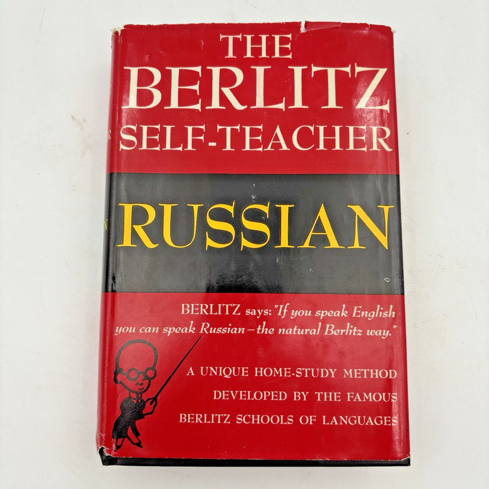 The Berlitz Self‑Teacher: Russian (1951) Vintage Hardcover w/ Dust Jacket Grosse
