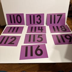 Abeka K5/K4 Number Flash Cards Homeschool Math Cards Used Complete