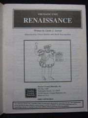 Thematic Units – Our Environment, Ancient Egypt, Ancient Greece, Renaissance