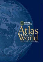 National Geographic Atlas of the World, Eighth Edition – Hardcover – GOOD