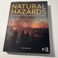Natural Hazards: Earth’s Processes as – Paperback, by Keller Edward A.; – VG