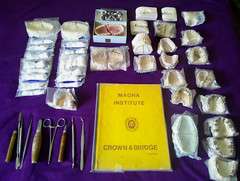 Dental Technology Crown & Bridge Training (1983) Manual, Tools, Models, Samples