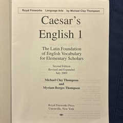 Royal Fireworks – Caesar’s English I Teacher & Student Books by Michael Thompson