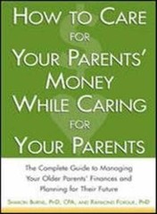 How to Care For Your Parents’ – Paperback, by Burns Sharon; Forgue – Very Good x