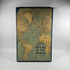 1963 National Geographic Atlas Of The World/w Slip Case Third Revised Edition