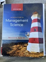 Introduction to Management Science 12th Ed – Hardcover