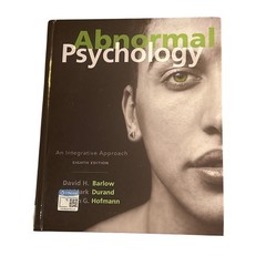 Abnormal Psychology An Integrative Approach 8th Edition Barlow Durand Hofmann