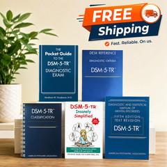 DSM-5-TR & desk reference &classification &Simplified & Pocket Guide (Pack of 5)