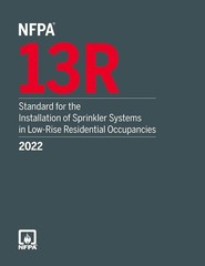 NFPA 13R 2022 Edition : Standard for the Installation of Sprinkler Systems