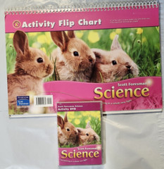 Lot of 2 Scott Foresman Science Grade K Activity DVD + Activity Flip Chart LN