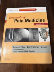 Essentials of Pain Medicine by Fishman, Srinivasa N. Raja and Honorio Benzon