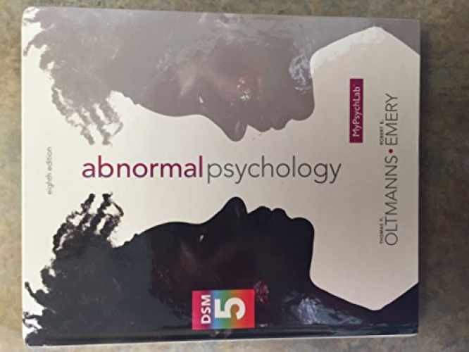 Abnormal Psychology (8th – Hardcover, by Oltmanns Thomas F.; – Acceptable n