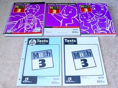 BJU Bob Jones 3rd grade MATH 3 Student Worktext Teacher Edition COMPLETE SET