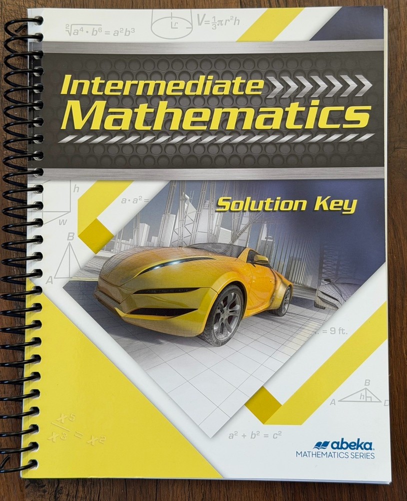 Abeka Intermediate Mathematics Solution Key 7th Grade NEW Workbook