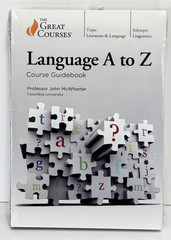 Great Courses : Language A to Z by John McWhorter Guidebook & 2 DVDs 2020 NEW