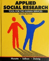 Applied Social Research : Tool for the Human Services Hardcover