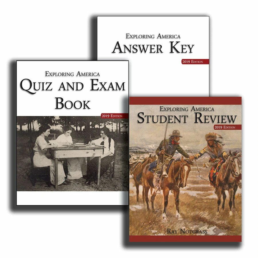 Notgrass Exploring America Student Review – (Quiz & Exam Pack) 2019 Edition NEW!